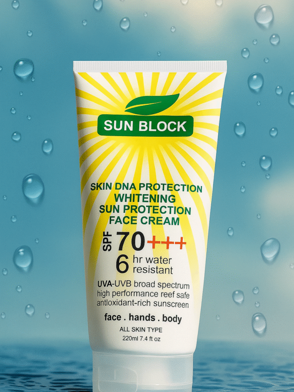 nature club spf 70+++ whitening & dna protection sunblock